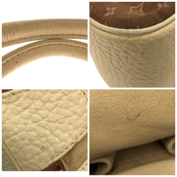 LV Monogram Mini Lin Canvas Trapeze GM Satchel Bag - Picture 13 of 15